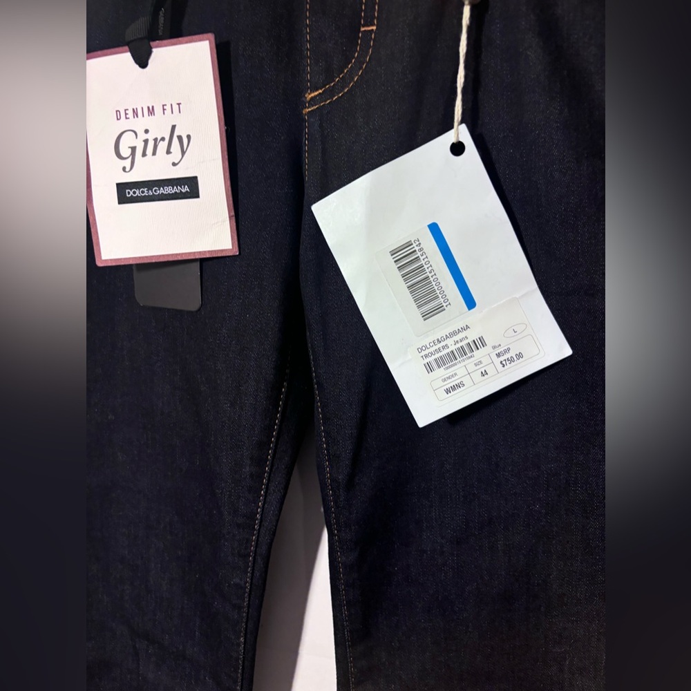 NWT $750 dolce gabbana womens jeans Girly Denim Fit - Picture 11 of 16